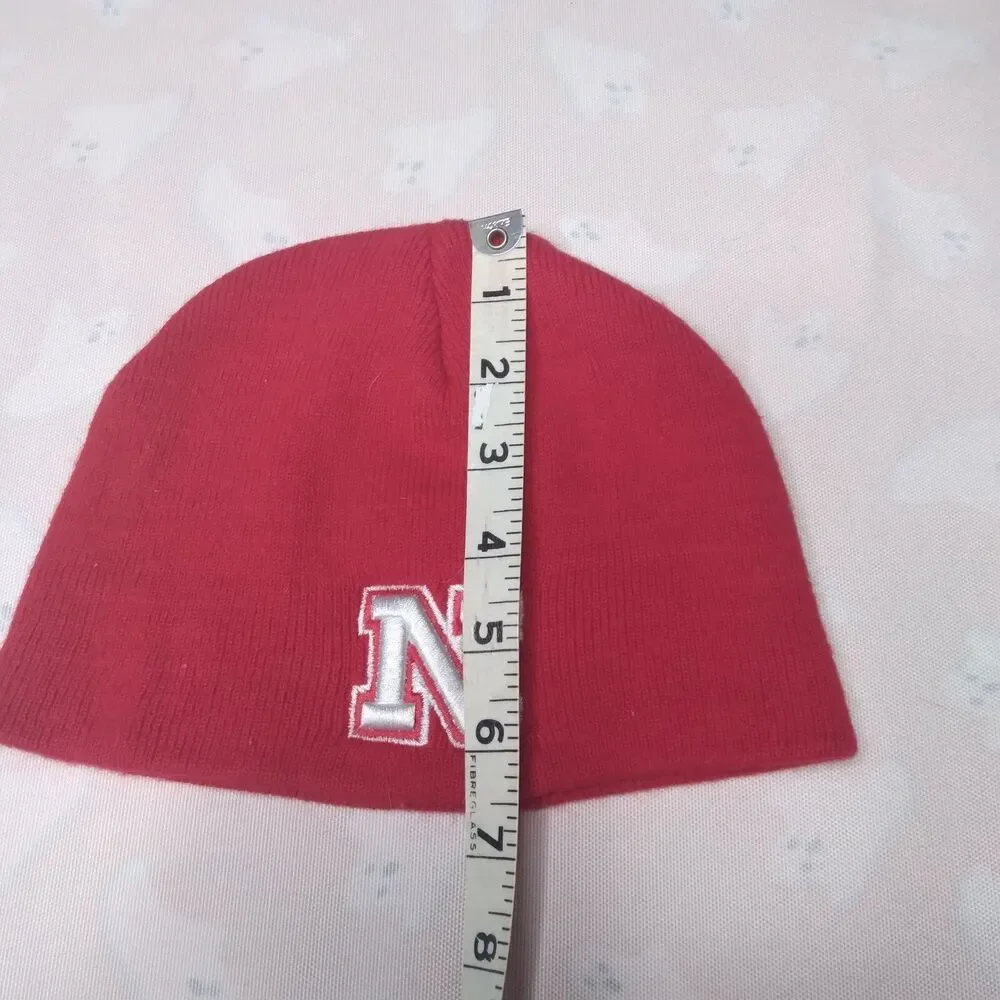 Nebraska Huskers Knit Hat Child Size Stocking Cap Red Beanie Winter N Collegiate